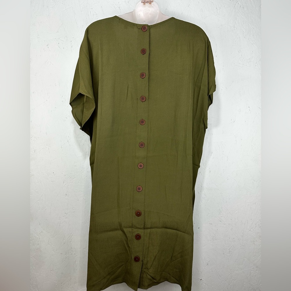 Button-Back Easy Dress